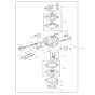 Carburettor Assembly for Makita DPC6201 Disc Cutter