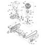 Cylinder, Crankshaft, Clutch Assembly for Makita DPC6401 Disc Cutter