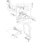 Body and Handle Assembly for Makita DPC7301 Disc Cutter