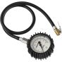 PCL Tyre Check Dial Gauge (63mm Dia) 0-170 Psi & 0-12 Bar, Euro Clip-On Connector - DPG1H08