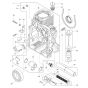 Crankcase Assembly for Wacker DPS1850H Plate Compactor