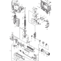 Main Assembly for Makita DPT351RFE Cordless Nailer