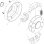 Centrifugal Clutch Assembly for Wacker DPU2950-5000007881 (Diesel-Crankstarter) Rev.100 Reversible Plate Compactor