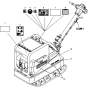 Labels Assembly for Wacker DPU4045H-5000610043 (Diesel-Crankstarter) Rev.102 Reversible Plate Compactor