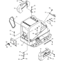 Vibratory Plate-1 Assembly for Wacker DPU4045H-5000610043 (Diesel-Crankstarter) Rev.102 Reversible Plate Compactor