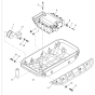 Baseplate Assembly for Wacker DPU4045H-5000610051 (Diesel-Crankstarter) Rev.107 Reversible Plate Compactor