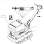 Labels Assembly for Wacker DPU4045H-5000007888 (Diesel-Crankstarter) Rev.105 Reversible Plate Compactor