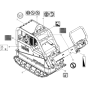 Labels Assembly for Wacker DPU4545H-5100009661 (Diesel-Crankstarter) Rev.101 Reversible Plate Compactor