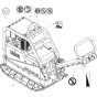 Labels Assembly for Wacker DPU4545HAP-5000610349 (Diesel-Crankstarter) Rev.100 Reversible Plate Compactor