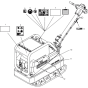 Labels Assembly for Wacker DPU5045H-5000106920 Rev.105 Plate Compactor