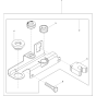 Kit-mounting-Starting crank Assembly for Wacker DPU5545H-5000220474 Rev.100 Plate Compactor