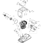 Upper mass Assembly for Wacker DPU5545H-5000220228 Rev.100 Plate Compactor