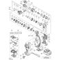 Main Assembly for Hikoki DS18DBXL Cordless Driver Drill