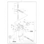 Carriage Assembly for Husqvarna DS 40 Gyro Drill Stand