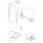 Base Plate Assembly for Husqvarna DS 50 Combi Drill Stand