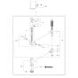 Expandable Column Assembly for Husqvarna DS 50 Gyro Drill Stand