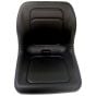 Black PVC Plastic Pan Seat for Tractors or Small Vehicles  - 084 600