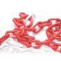 8mm Plastic Barrier Chain Red & White 5 Metre