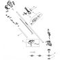 Complete Assembly for ECHO DSRM-310 Brushcutter