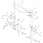 Handles and Controls Assembly for Husqvarna DT22 Lawn Care Equipment