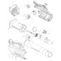 Complete Assembly for Makita DUB184 Blower