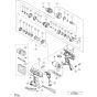 Main Assembly for Hikoki DV18DFL Cordless Impact Drill