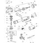 Main Assembly for DeWalt DWE4010 Angle Grinders