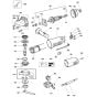 Main Assembly for DeWalt DWE4015 Angle Grinders