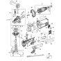 Main Assembly for DeWalt DWE490 Angle Grinders