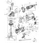 Main Assembly for DeWalt DWE493 Angle Grinders