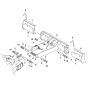 Blade Assembly for BobCat E08 (S/N B4PC11001 & Above)