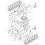 Undercarriage Assembly for BobCat E10Z (S/N B4PD11001 & Above)