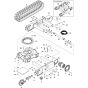 Undercarriage Assembly for BobCat E17 (S/N B4PR11001 & Above)