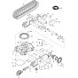 Undercarriage Assembly for BobCat E17Z (S/N B4PF11001 & Above)