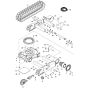 Undercarriage Assembly for BobCat E17Z (S/N B4PT11001 & Above)