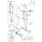 Arm Assembly for BobCat E19 (S/N B4PK11001 & Above)