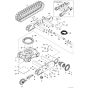 Undercarriage Assembly for BobCat E20 (S/N AWRH11001 - AWRH12764)