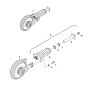 Track Tensioner and Idler (S/N B33213345 & Above) Assembly for BobCat E26 (S/N B33211001 & Above)