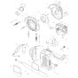 Housing, Fuel Tank Assembly for Makita EB7660TH Blower