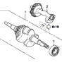 Crankshaft Assembly for Honda EC5000 Generator