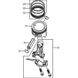 Piston Assembly for Makita EG4550A Generators