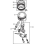 Piston Assembly for Makita EG5550A Generators