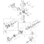 Starter, Cylinder and Piston Assembly for Makita EH561 Hedge Trimmers