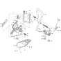 Tank and Handle Grips Assembly for Makita EK6100 Disc Cutters