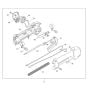 Lever Assembly for Makita EM2511LH Brushcutter