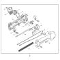 Lever Assembly for Makita EM2651LH Brushcutter