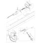 Handle, Pipe, Shield Assembly for Makita EM2654LH Brushcutter