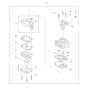 Carburettor Assembly for Makita EM2654LH Brushcutter