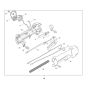 Lever Assembly for Makita EM4350LH Brushcutter