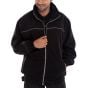 Endeavour Fleece Jacket Full Front Zip Knitted Waistband/Cuffs Black XL